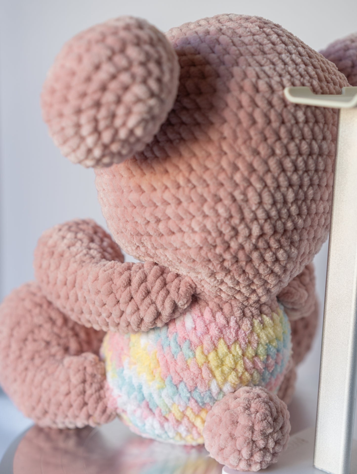 Crocheted Pink Pastel Teddy