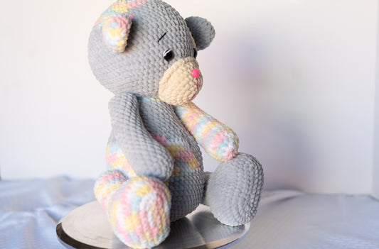 Rainbow Teddy Amigurumi