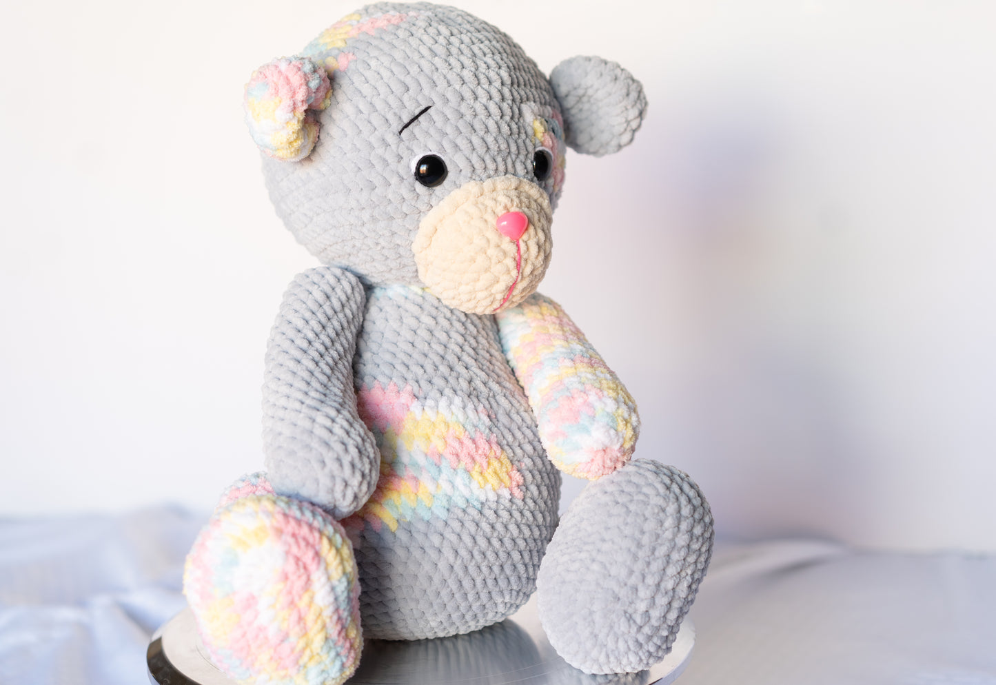 Rainbow Teddy Amigurumi