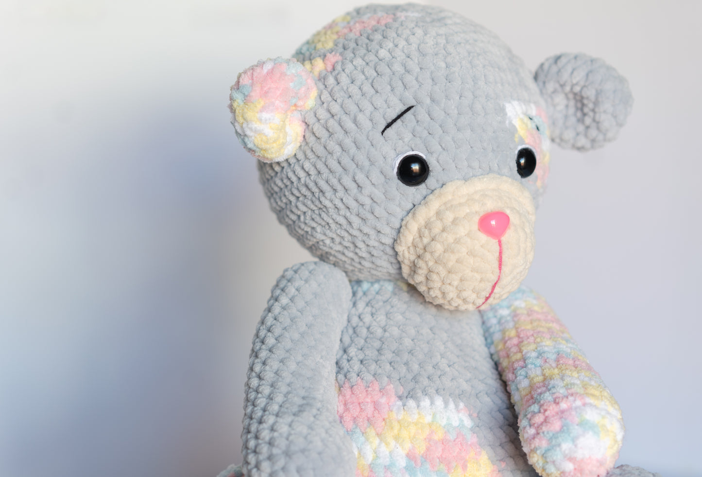 Rainbow Teddy Amigurumi