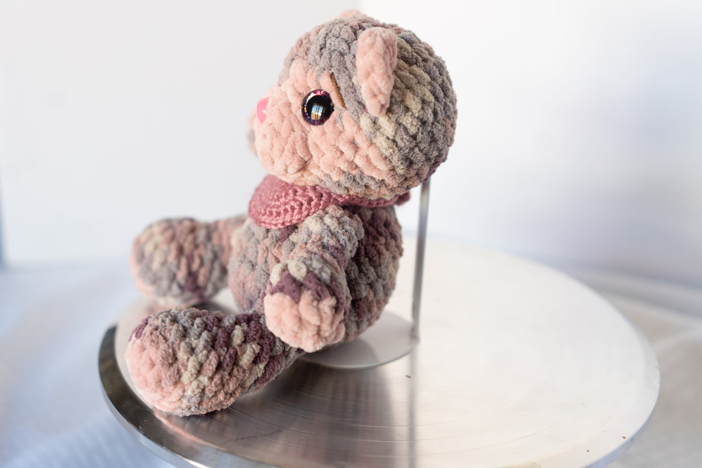 Pink Nose Teddy Bear - Crochet